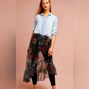 Anthropologie Meena Skirted Pants By Maeve Size M